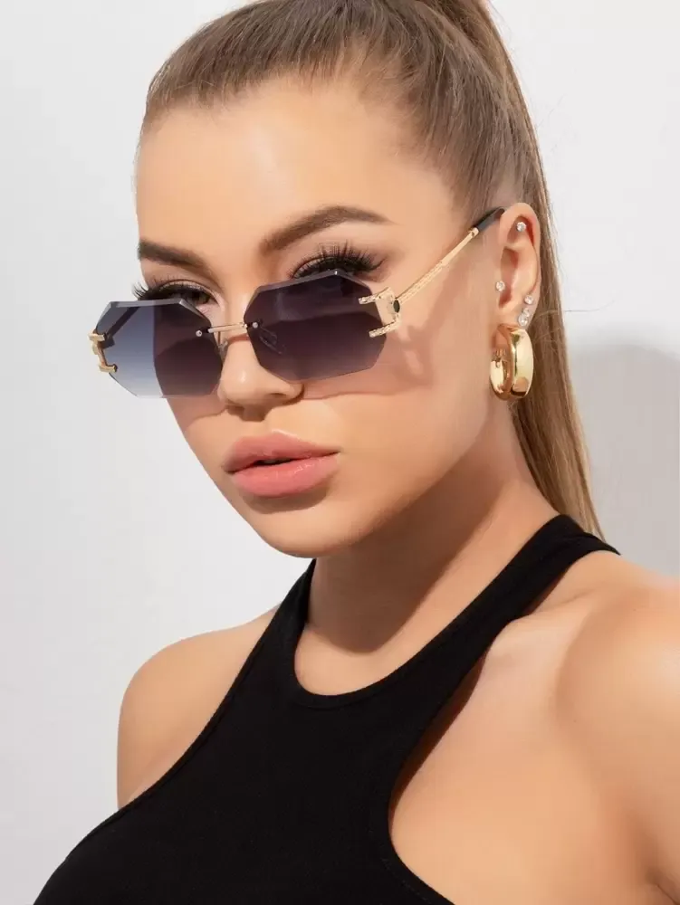 Óculos de moda sem aro