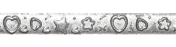 Moldura Meia-Cana Estampada ALPACA 5 mm x 2,5 mm - MMCE1910A