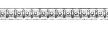 Moldura Meia-Cana Estampada ALPACA 3 mm x 1,5 mm - MMCE1903A