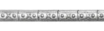 Moldura Meia-Cana Estampada ALPACA 3 mm x 1,5 mm - MMCE1901A