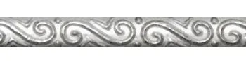 Moldura Meia-Cana Estampada ALPACA 5 mm x 2,5 mm - MMCE1962A