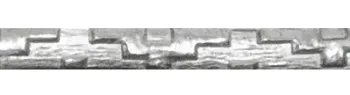 Moldura Meia-Cana Estampada ALPACA 5 mm (Mod. MMCE1964A)