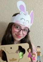 G1.256  Gabarito de Moldes em MDF Kit Faixa Páscoa  - Foto 3