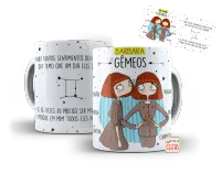Caneca Personalizada dos Signos: Aquário, Gêmeos - Foto 2