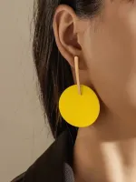 Brincos redondos de design - Foto 3