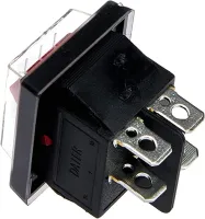 CHAVE RS-201-1C-R 2POS. ILUM  C/ CAPA SILICONE - VERM 220V - Foto 2