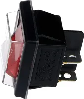 CHAVE RS-201-1C-R 2POS. ILUM  C/ CAPA SILICONE - VERM 220V - Foto 3
