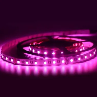 Fita LED 5050 ROSA 12v rolo 5 metros 12v (sem silicone) Imagem
