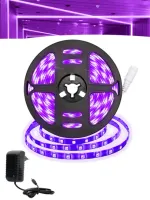 Fita LED 5050 ROXO 12v rolo 5 metros 12v (sem silicone)