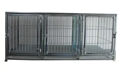 MÓDULO DE CANIL ZINCADO 03 LUGARES 