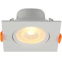 Spot Led 9W Embutido Quadrado branco