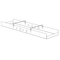 Calha Berço Horizontal para Passagem de Fios em Plataformas Duplas Nóbile - Foto 3