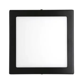 Luminaria Painel Led Embutir quadrado 24w preto