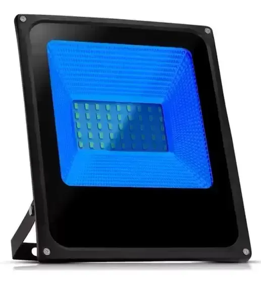 Refletor de Led smd 100w Bivolt azul Imagem