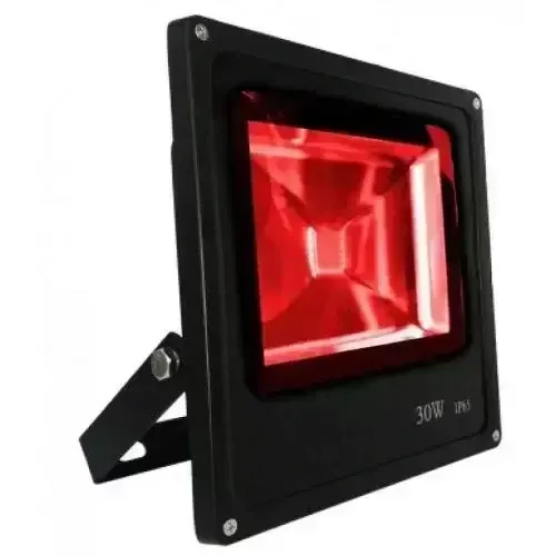 Refletor de Led smd 100w Bivolt Vermelho Imagem