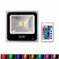 Refletor de Led smd 20w Bivolt rgb colorido - Foto 2