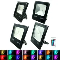 Refletor de Led smd 20w Bivolt rgb colorido - Foto 3