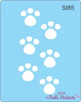 ST85 Stencil   Patinhas Médias de Coelho