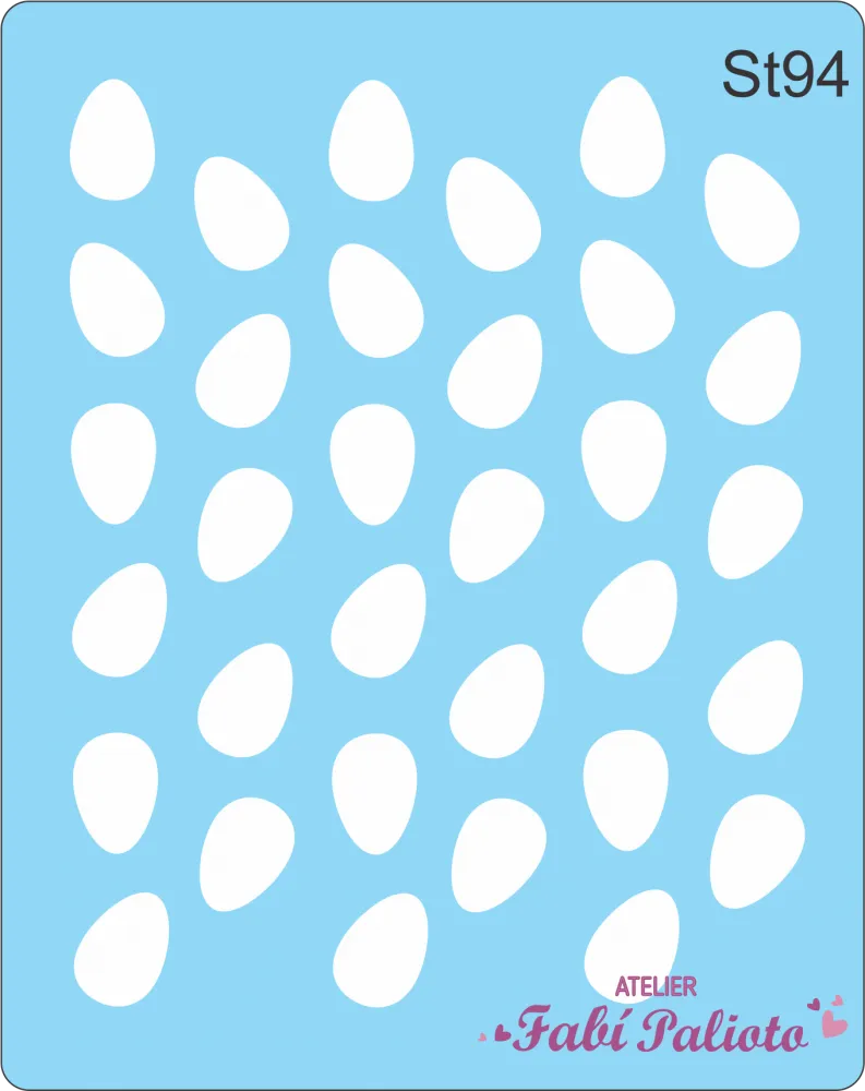 ST94 Stencil   Mini Ovinhos