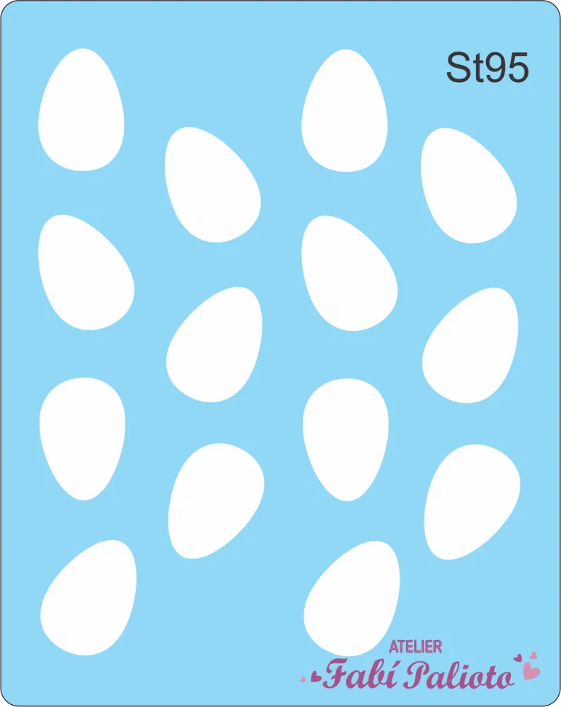 ST95 Stencil  Ovinhos Grandes Imagem