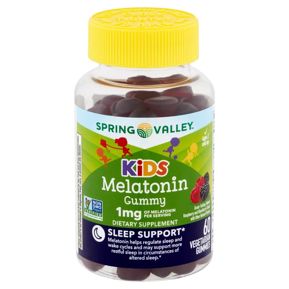 Melatonina 1mg Spring Valley® Kids - 60 Gummy Sabor Framboesa  + Frete Grátis Imagem