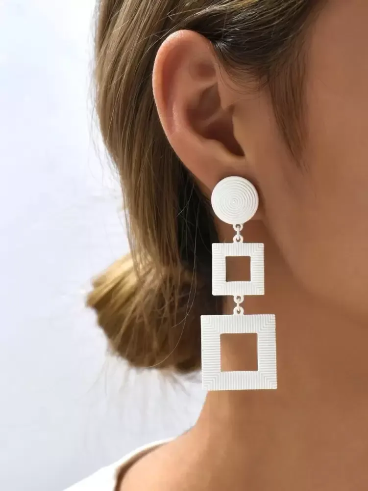 Brincos pendentes Quadrado Imagem
