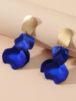 Brincos de gota com design de pétalas - Foto 2