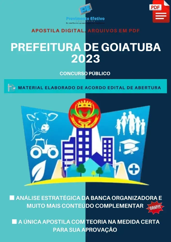 Apostila Prefeitura Goiatuba Farmacêutico 2023 Imagem