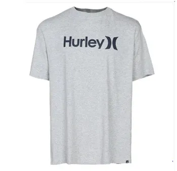 Camiseta Hurley One & Only Solid Masculina – Cinza Claro Mesclado