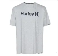 Camiseta Hurley One & Only Solid Masculina – Cinza Claro Mesclado