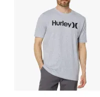 Camiseta Hurley One & Only Solid Masculina – Cinza Claro Mesclado - Foto 3