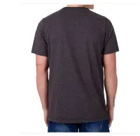 Camiseta Hurley Frame Manga Curta Masculina – Preto Chumbo - Foto 2
