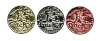 Lote com 3 Medalhas Campeã, Vice-Campeã e Terceiro Lugar Futebol 2022 - Foto 2