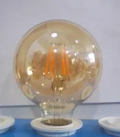 Lâmpada Filamento Led Retro Thomas Edson Vintage Antique 6W G125 2200K Bivolt BOLA GLOBO - Foto 2