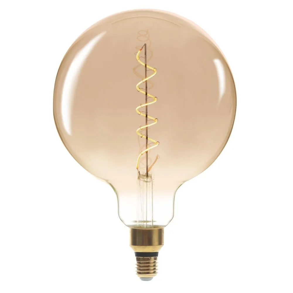 Lampada Filamento Led Retro Thomas Edson Vintage Antique 6W G200 2200K Bivolt globo bola Imagem