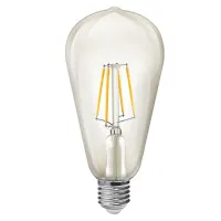 Lampada Filamento Led Retro Thomas Edson Vintage Antique 6W ST64 2200K Bivolt