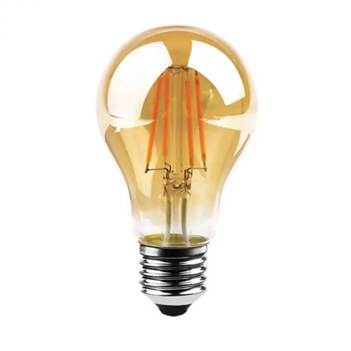 Lâmpada Filamento Led Retro Thomas Edson Vintage Antique 6W A60 2200K Bivolt Imagem