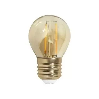 Lâmpada Filamento Led Retro Thomas Edson Vintage Antique 2W G45 2200K Bivolt BOLINHA Imagem
