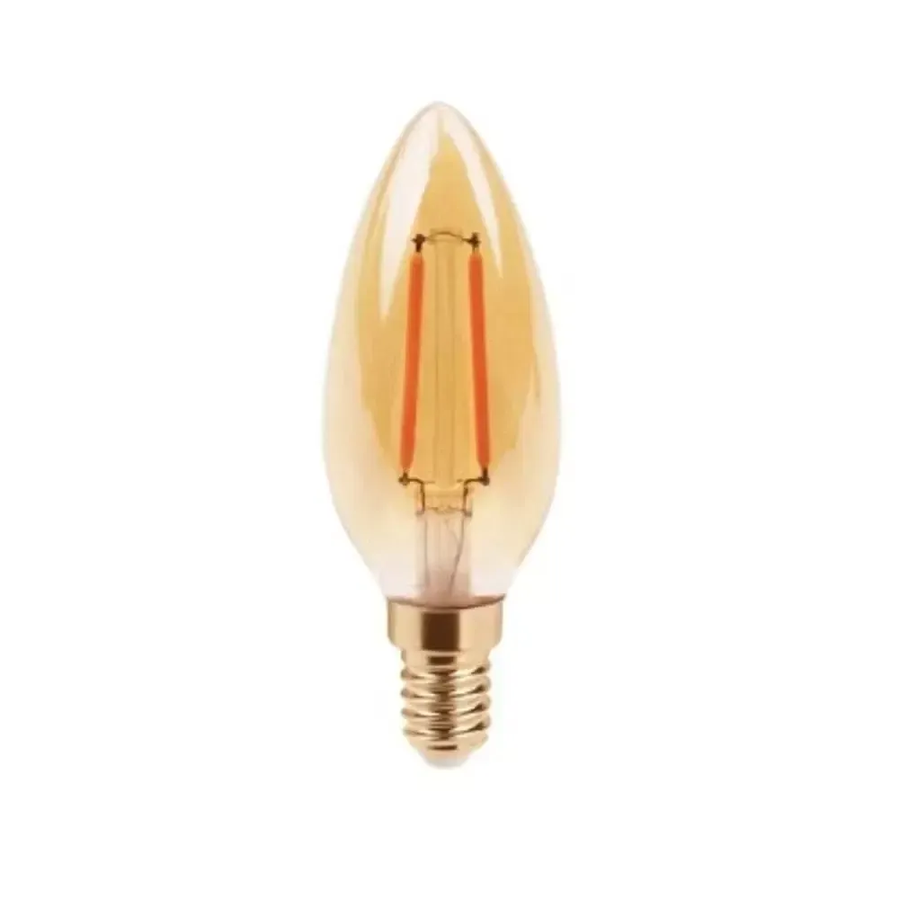 Lâmpada Filamento Led Retro Thomas Edson Vintage Antique 4W C35 2200K Bivolt VELA E27