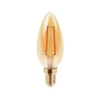 Lâmpada Filamento Led Retro Thomas Edson Vintage Antique 4W C35 2200K Bivolt VELA E27