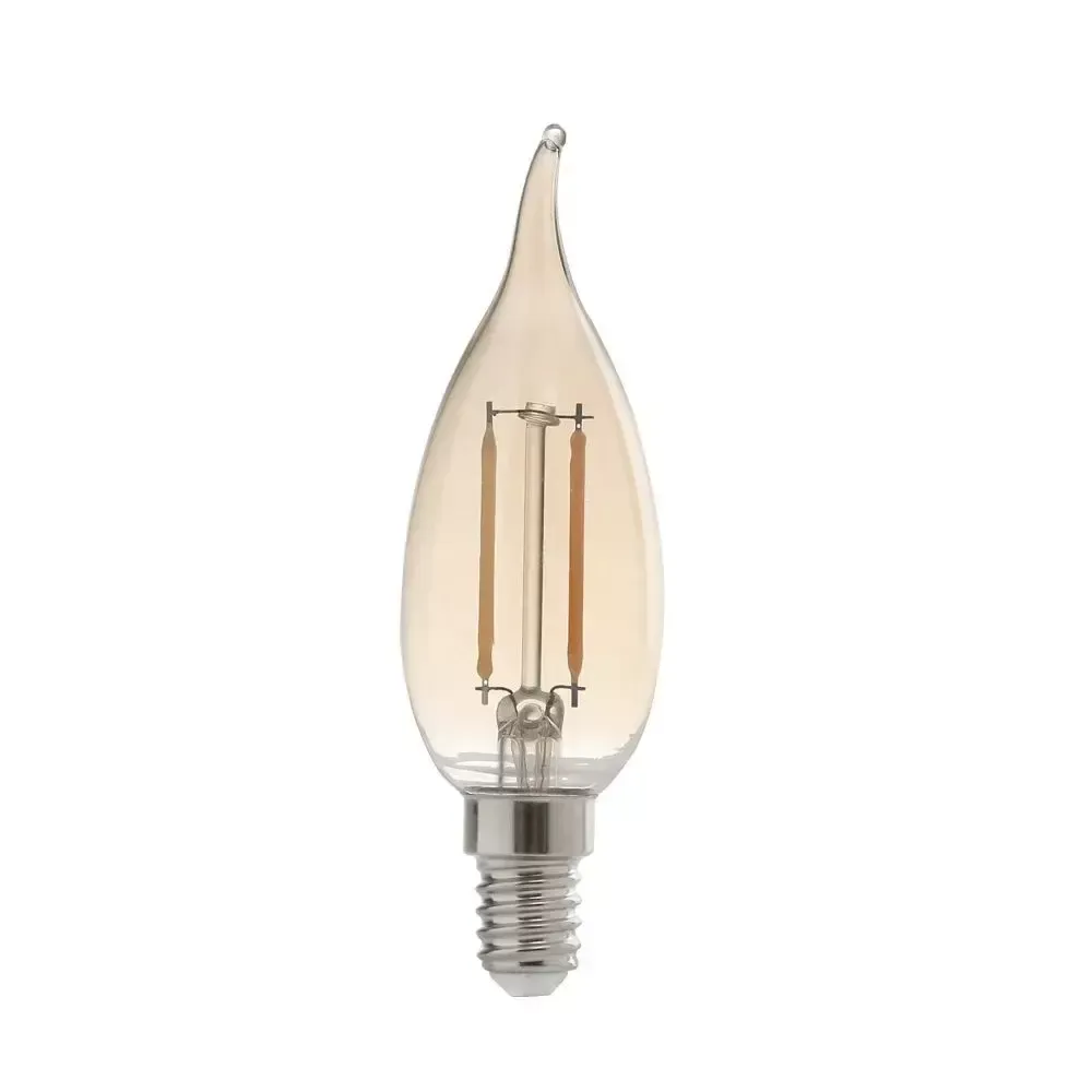 Lampada Filamento Led Retro Thomas Edson Vintage Antique 4W G80 2200K Bivolt VELA FICO TORTO Imagem