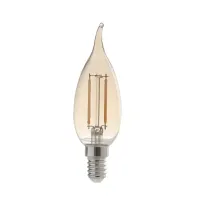 Lampada Filamento Led Retro Thomas Edson Vintage Antique 4W G80 2200K Bivolt VELA FICO TORTO