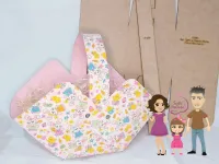 G1.258  Gabarito de Moldes em MDF Cesta de Páscoa Grande