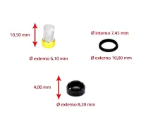 Reparo Filtros para Bico Injetor Toyota Etios 1.3 1.5 Corolla 2.0 2010/... Flex 2325037030 / 2325047080 - Foto 2