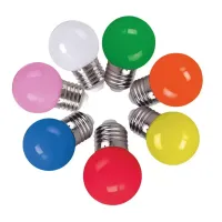 Lampada led Bulbo Bolinha de 1w A45 verde - Foto 5