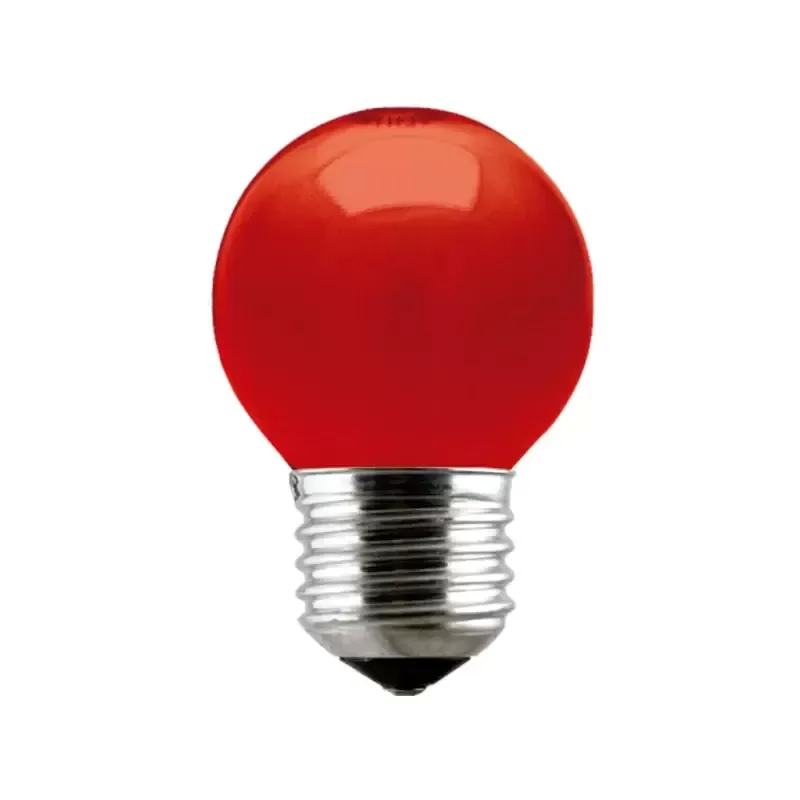 Lampada led Bulbo Bolinha de 1w A45 vermelho