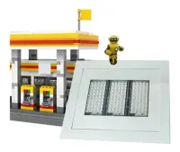 LUMINARIA UTRA LED LED POSTO DE GASOLINA EMBUTIR 200W - Foto 3