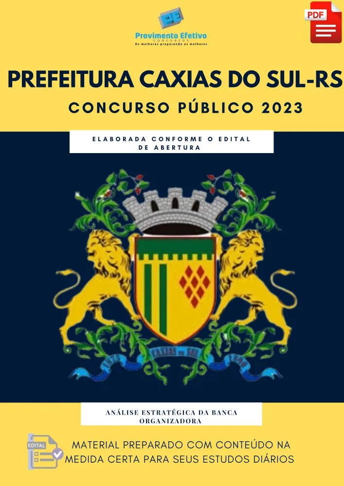 Apostila Caxias do Sul 2023 Prefeitura 