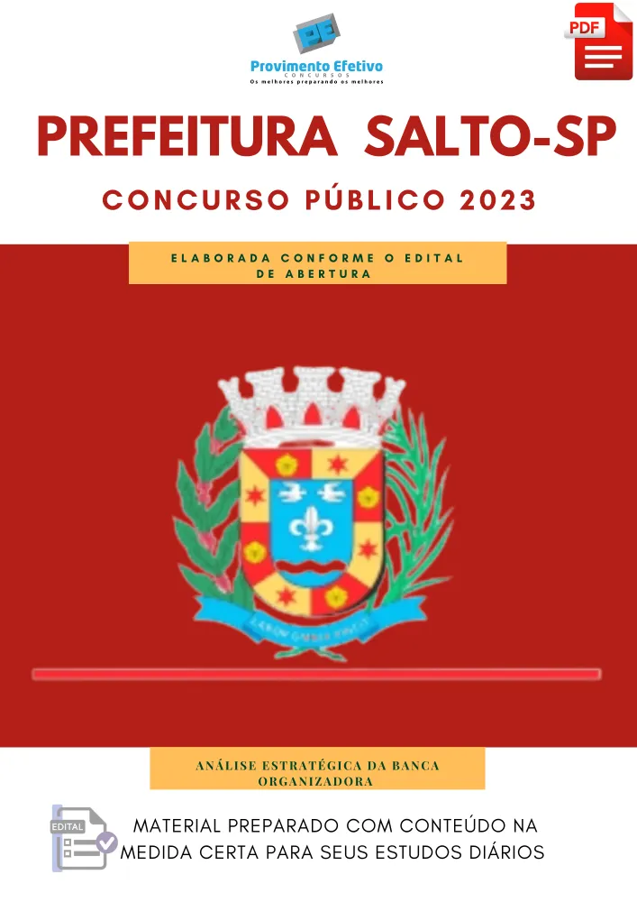 Apostila Salto SP 2023 Prefeitura Imagem