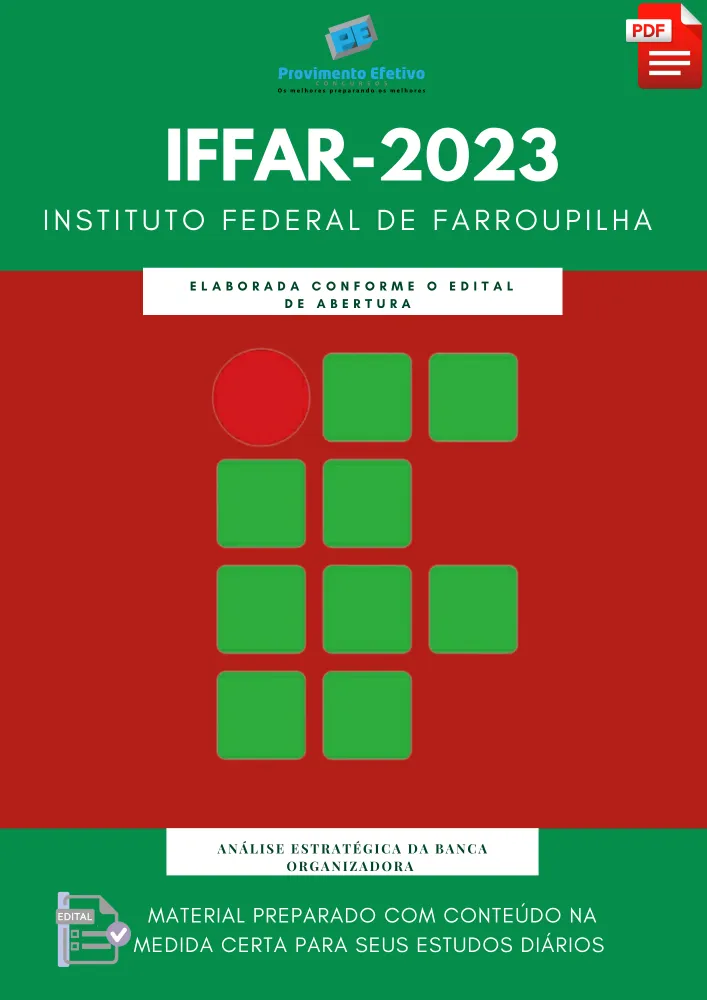 Apostila IFFar 2023 Concurso